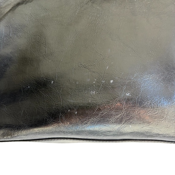 Jessica Simpson Rose Applique‎ Black Faux Leather Medium Satchel/Top Handle - Picture 6 of 12